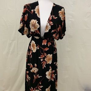 Forever 21 boho floral maxi dress